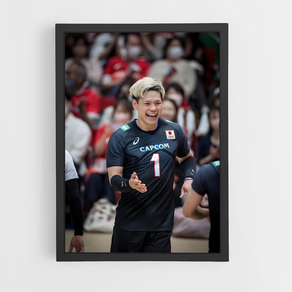Poster Le Sourire Éclatant – affiche Volleyball (vue 2)